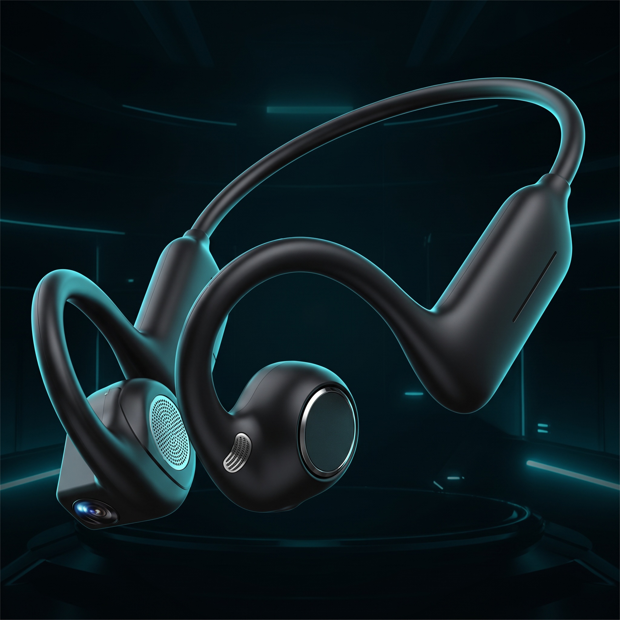 E12 noir audio oreille ouverte